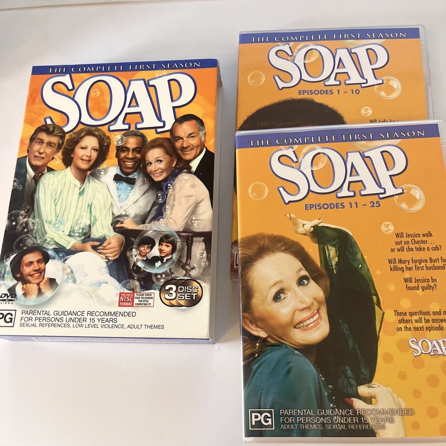 Soap : Season 1 (DVD, 1978, 3-Disc) Richard Mulligan, Billy Crystal Region 4