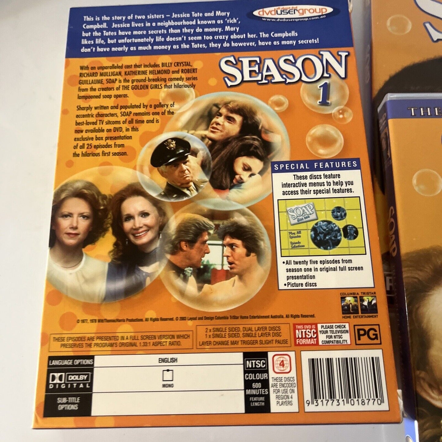 Soap : Season 1 (DVD, 1978, 3-Disc) Richard Mulligan, Billy Crystal Region 4