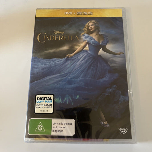 Cinderella (DVD, 2015) Cate Blanchett, Lily James *New Sealed* Region 4