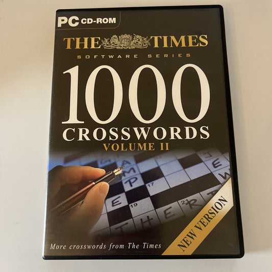 The Times - 1000 Crosswords Volume 2 PC CDROM NEW