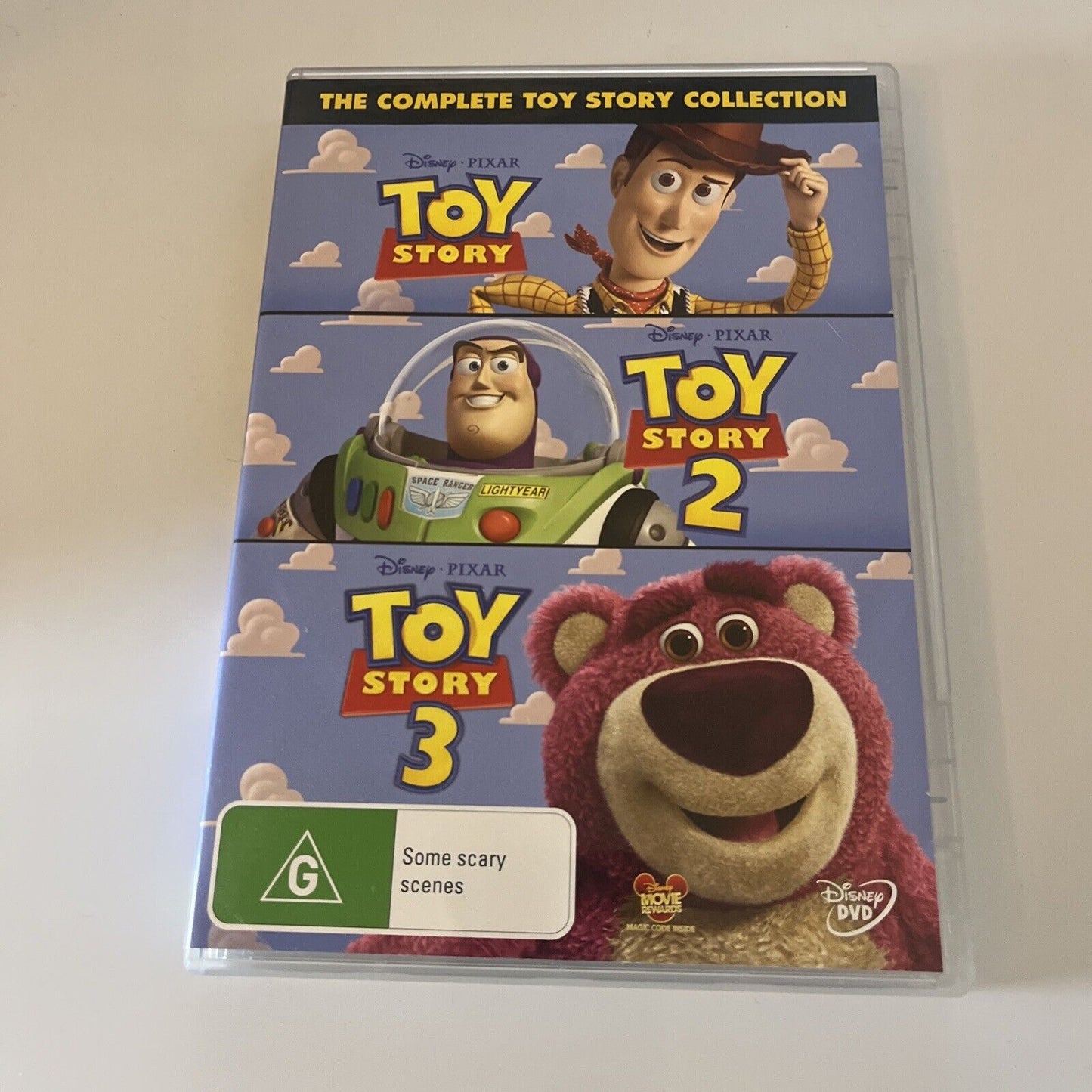 Toy Story / Toy Story 2 / Toy Story 3 (DVD, 2010) Tom Hanks Region 4