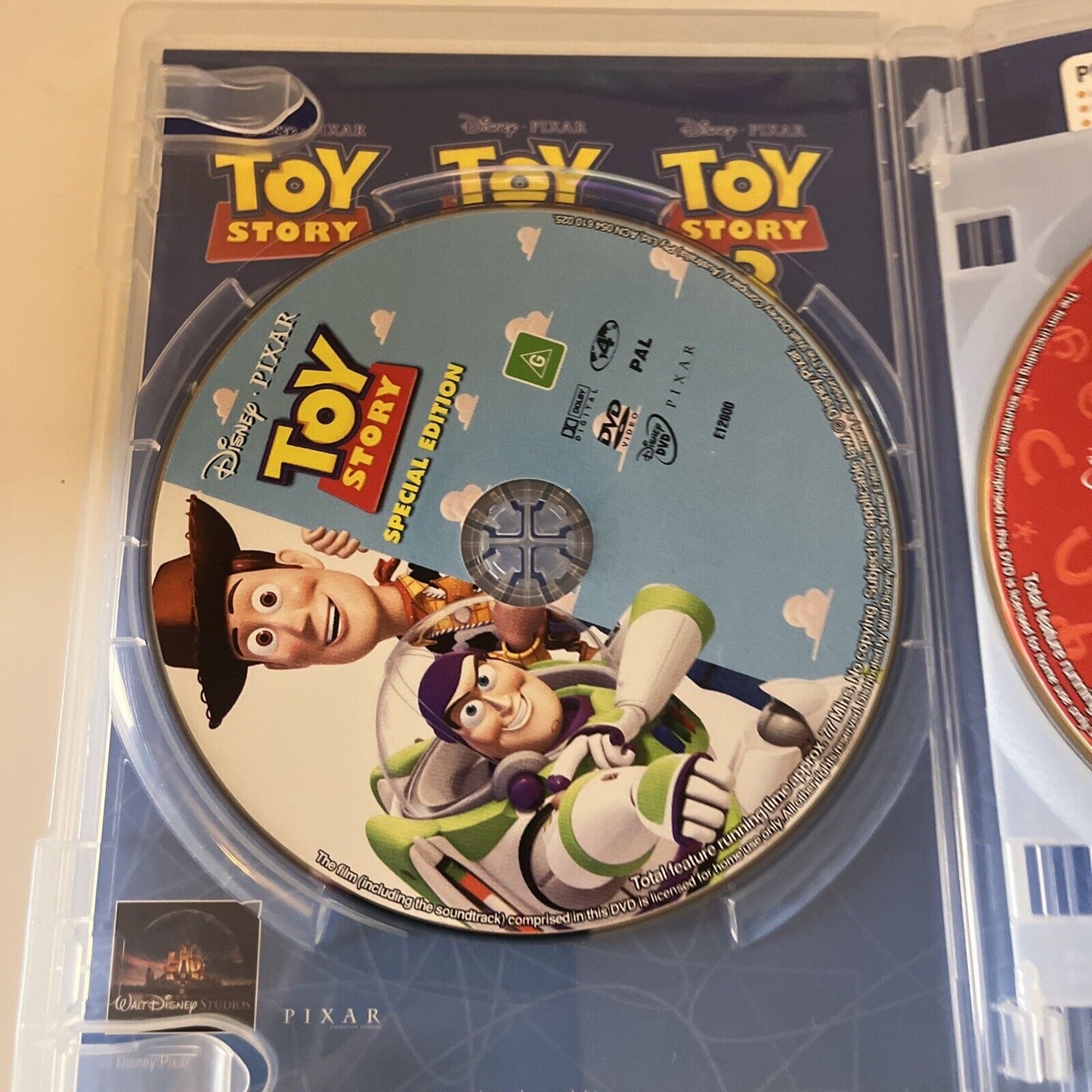 Toy Story / Toy Story 2 / Toy Story 3 (DVD, 2010) Tom Hanks Region 4