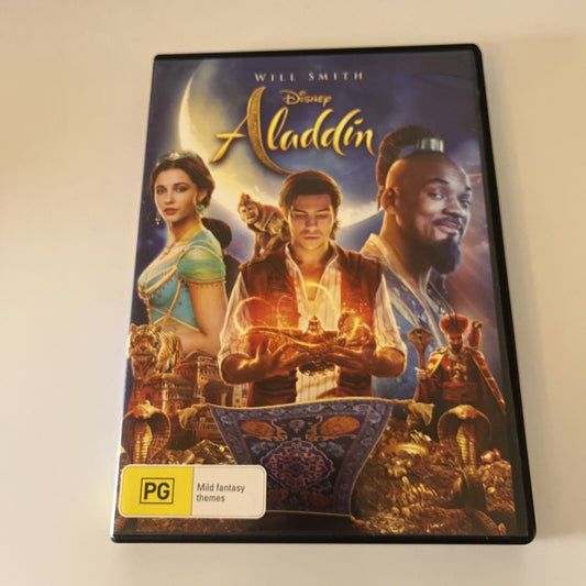 Aladdin (DVD, 2019) Will Smith, Nasim Pedrad, Marwan Kenzari NEW Region 4