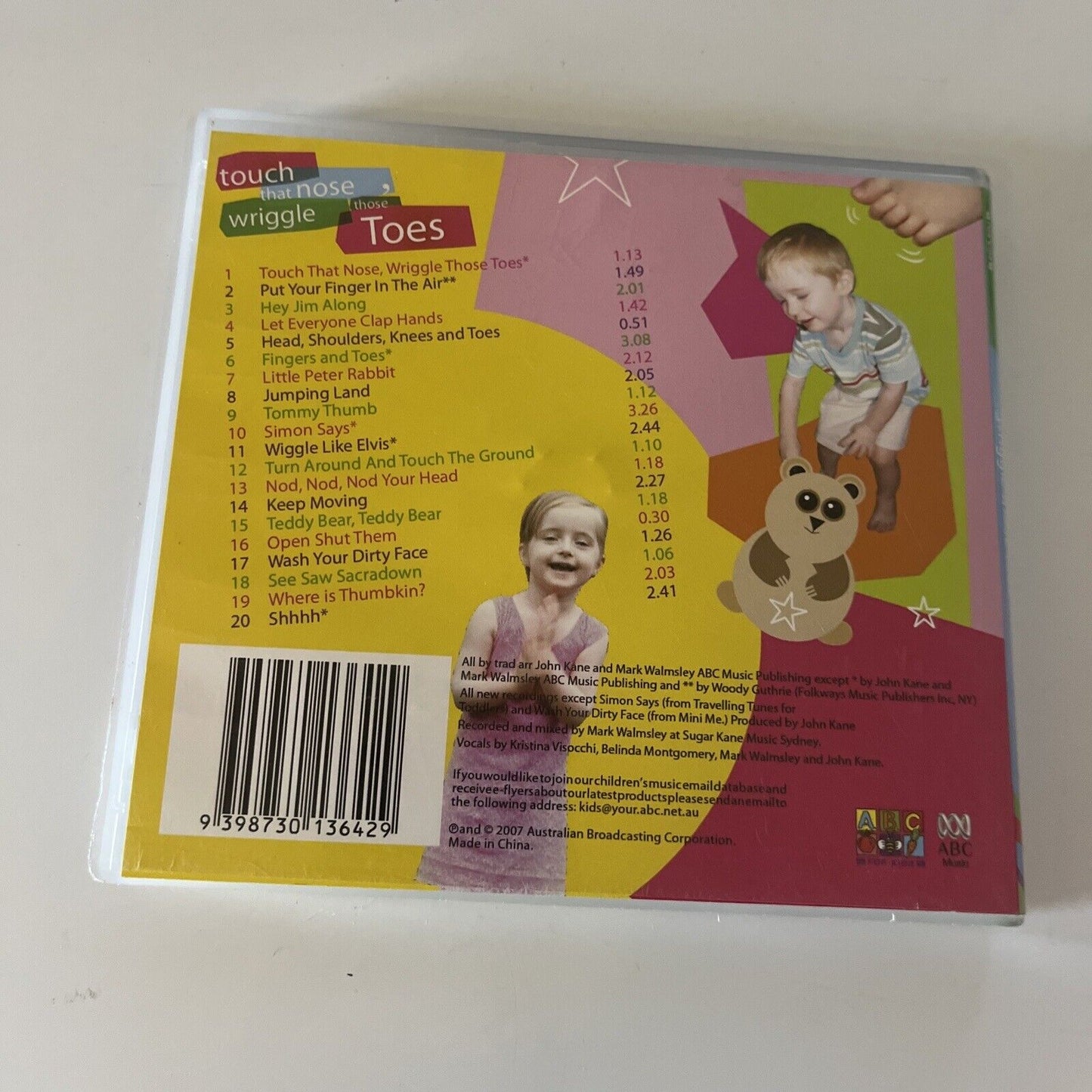 Touch That Nose, Wriggle Those Toes - ABC For Kids (CD, 2007)