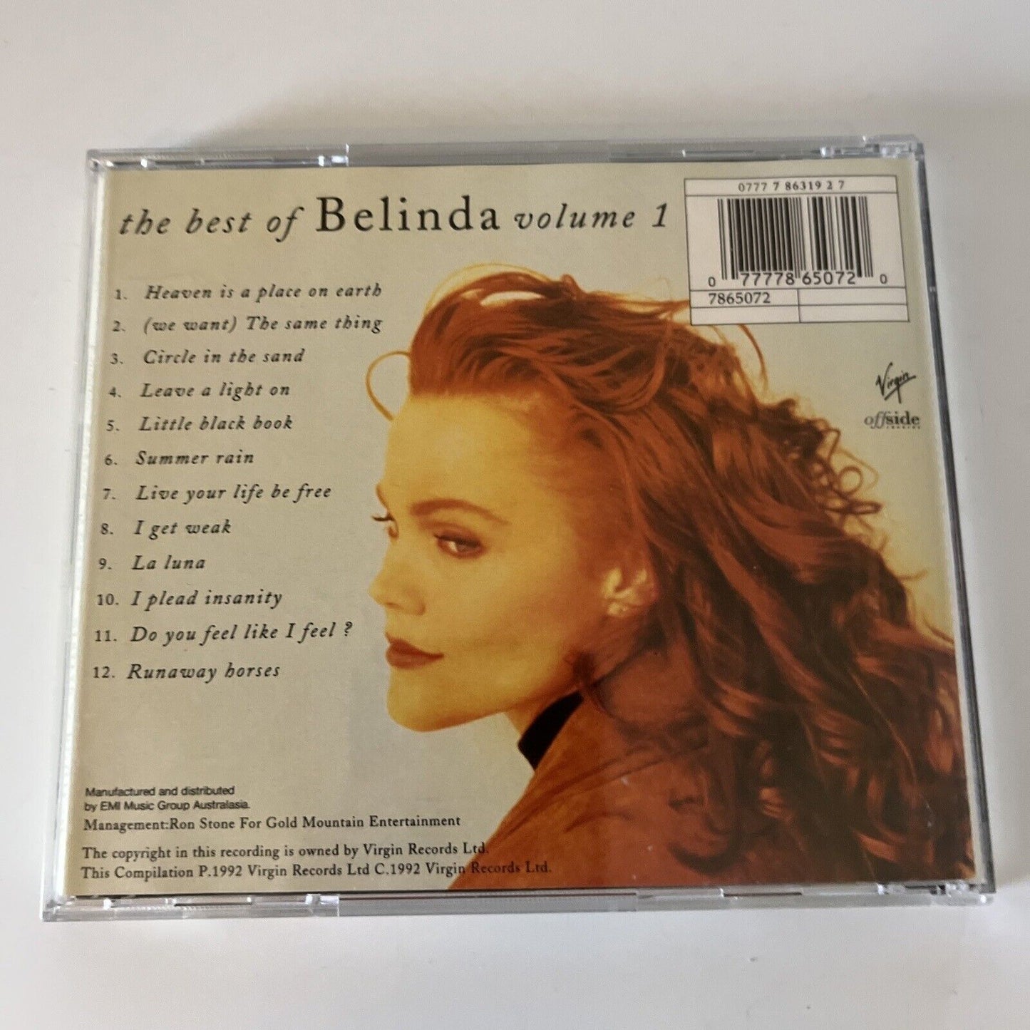 Belinda Carlisle - The Best Of Belinda Volume 1 (CD, 1992)