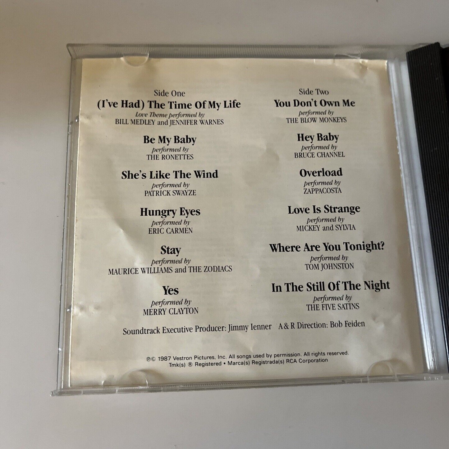 Dirty Dancing Original Morton Picture Soundtrack (CD, 1987) APCD 6030