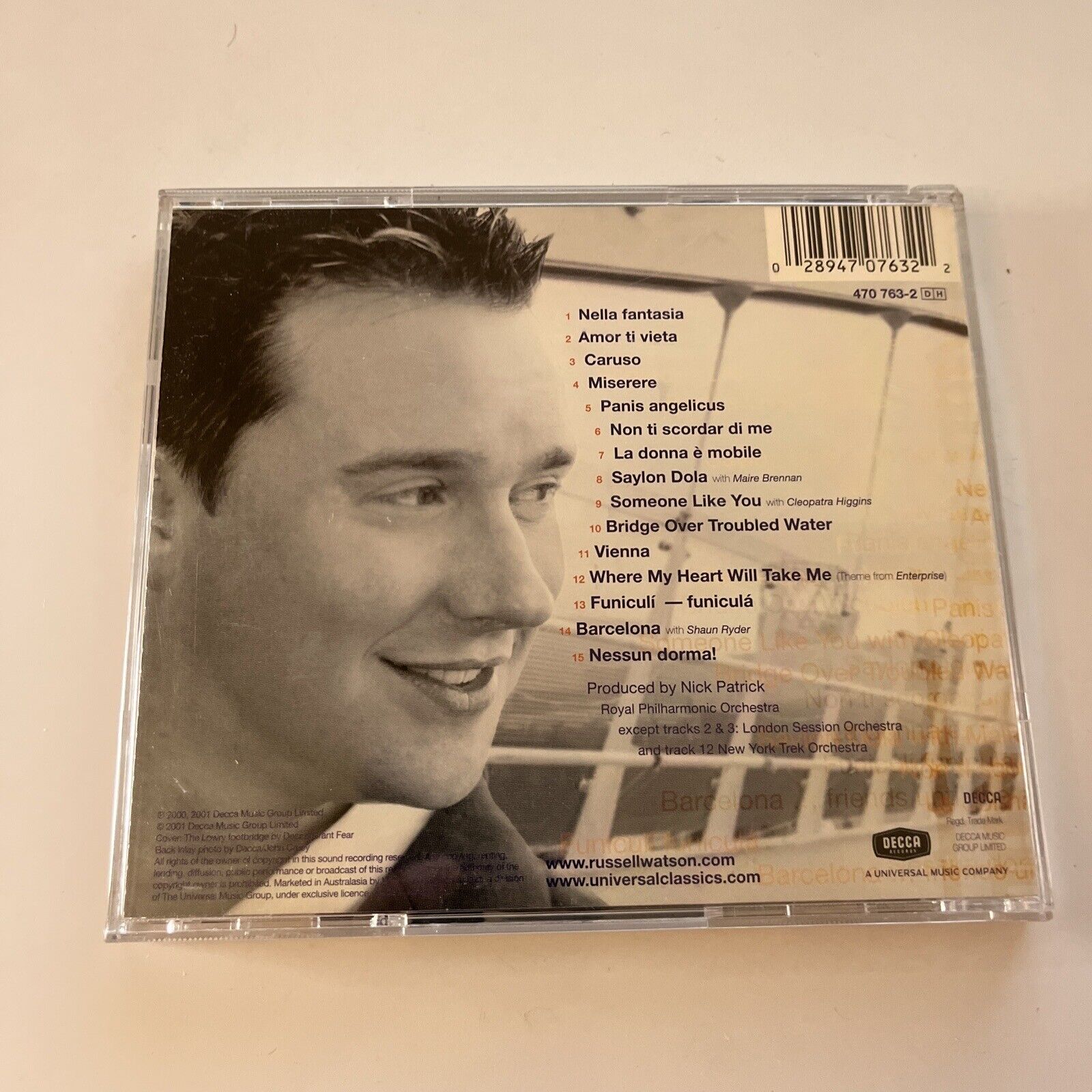 Russell Watson The Voice CD 2001 Retro Unit