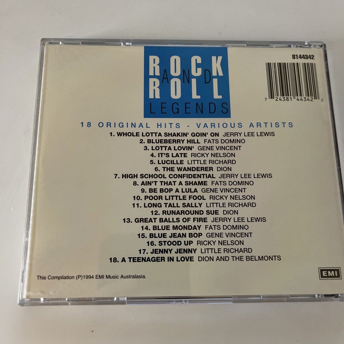 Rock and Roll Legends Various Artists (CD, 1994)