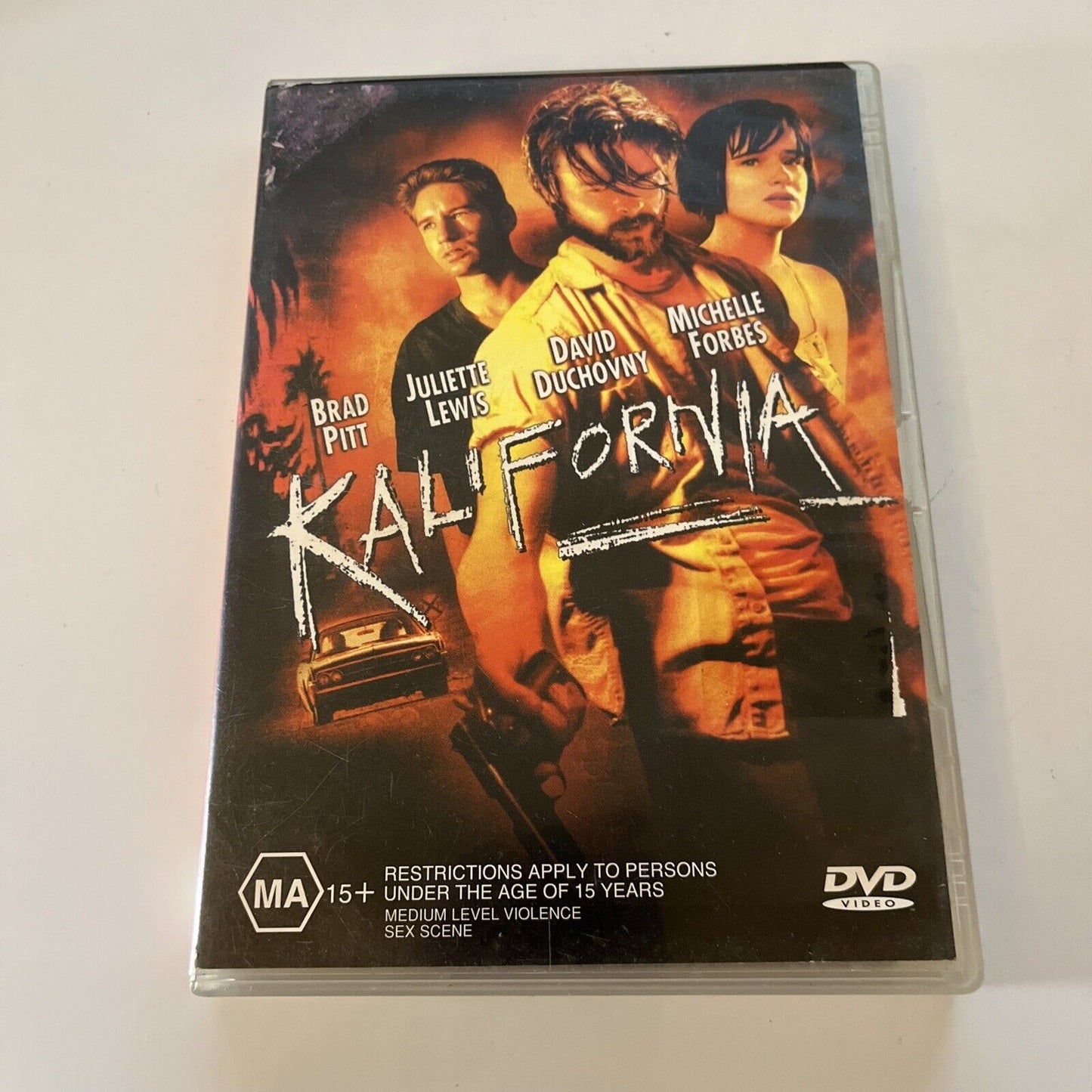 Kalifornia (DVD, 1993) David Duchovny, Brad Pitt Region 4