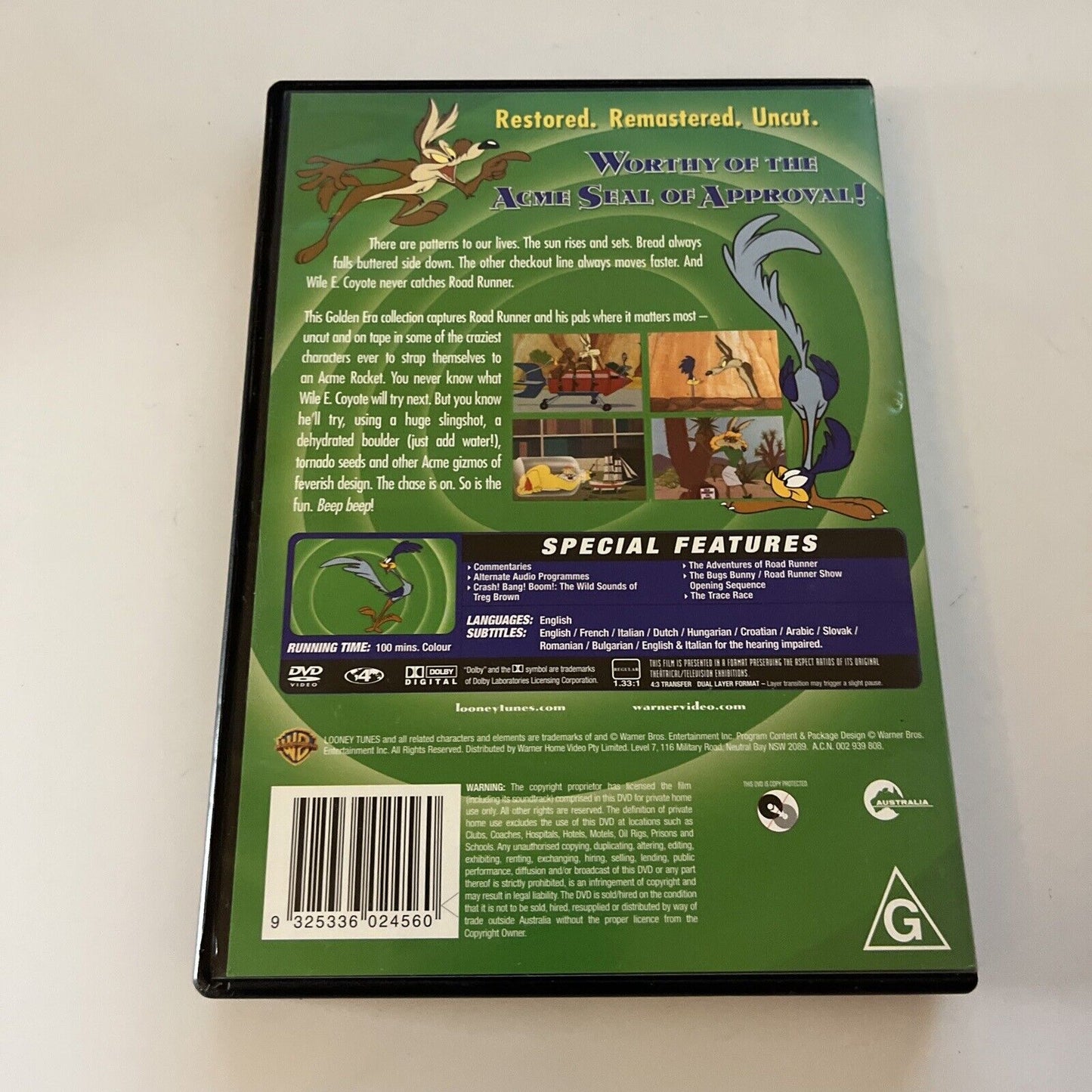 Looney Tunes Collection: Best Of Road Runner : Vol 1 (DVD) Region 4