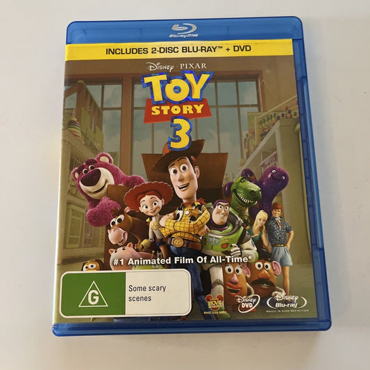 Toy Story 3 (Blu-ray, 2010, 3-Disc) All Regions