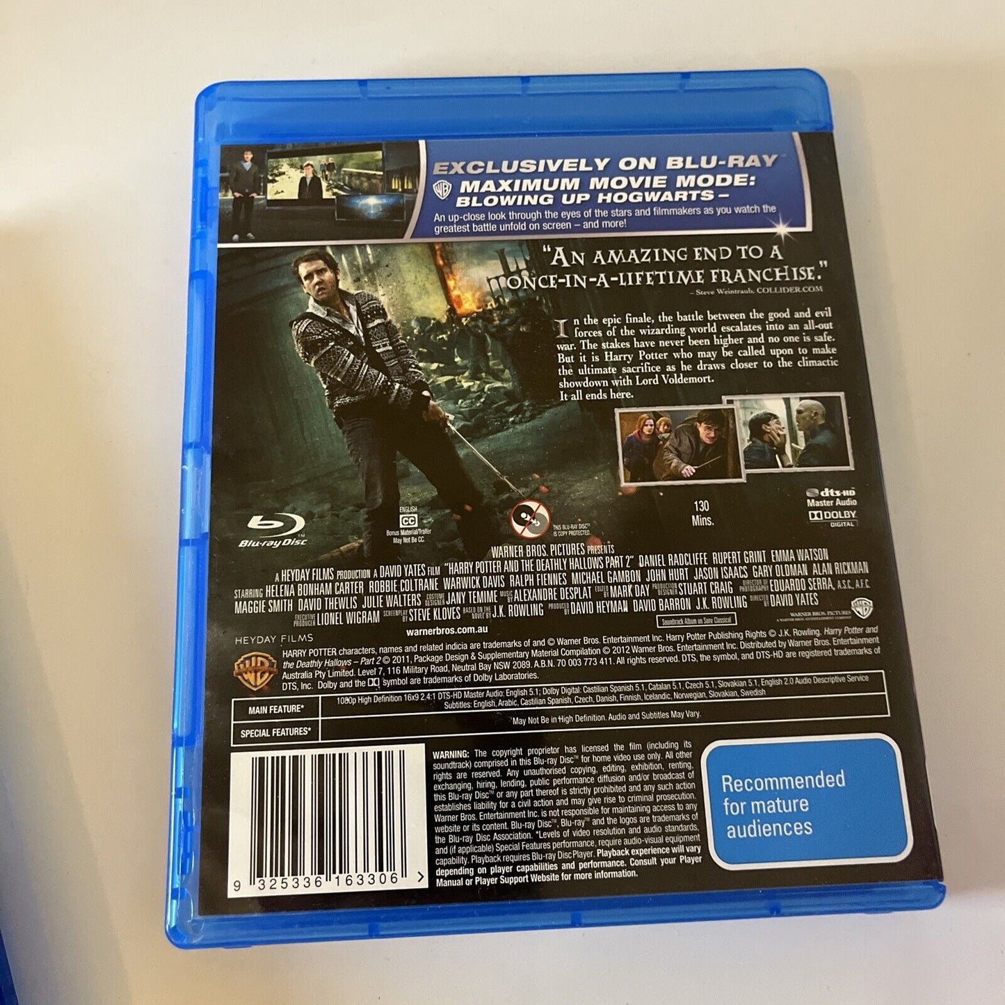 Harry Potter 5x Blu-ray Movies Region B