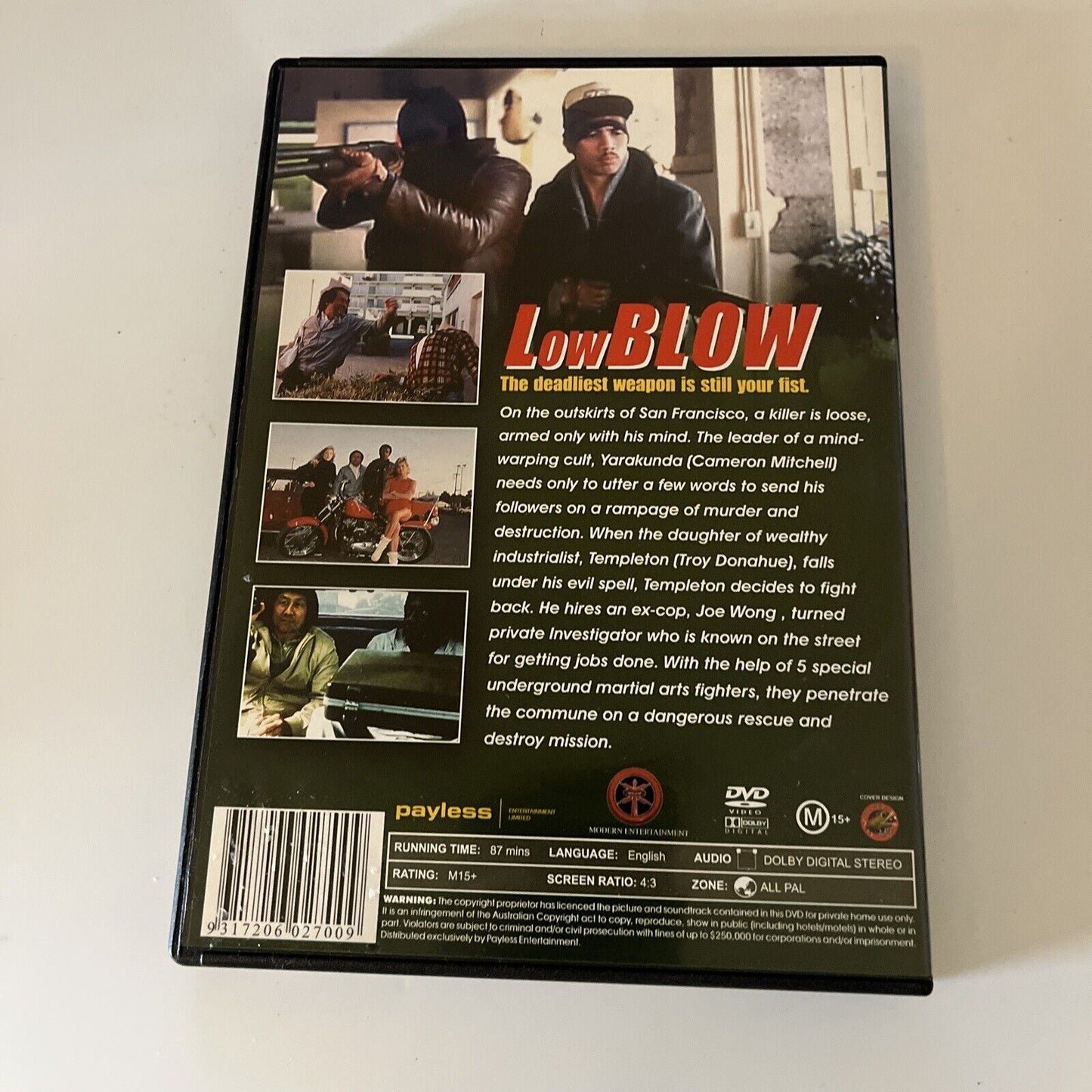 Low Blow (DVD, 1986) Leo Fong, Cameron Mitchell NEW All Regions