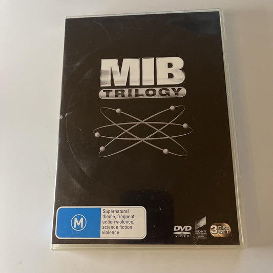 Men In Black Trilogy 1,2,3 (DVD, 2012, 3-Disc) Will Smith, Region 4 &2