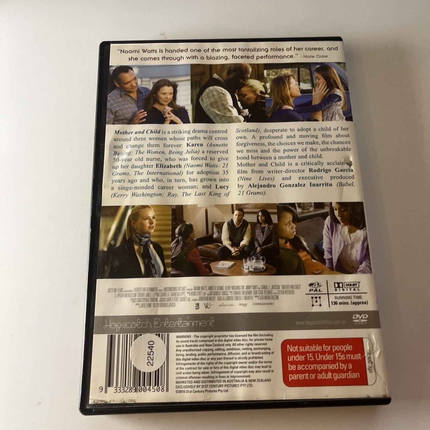 Mother And Child (DVD, 2009) Samuel L. Jackson, Annette Bening Region 4