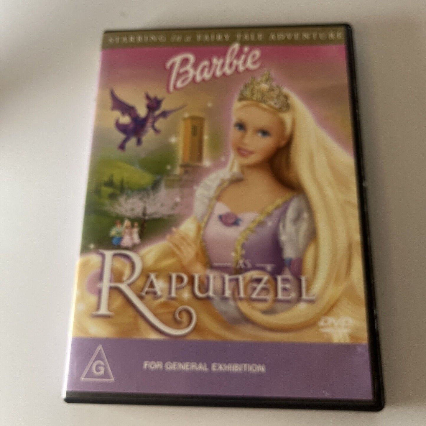 Barbie In Rapunzel  (DVD, 2001) Anjelica Huston Region 4 &2