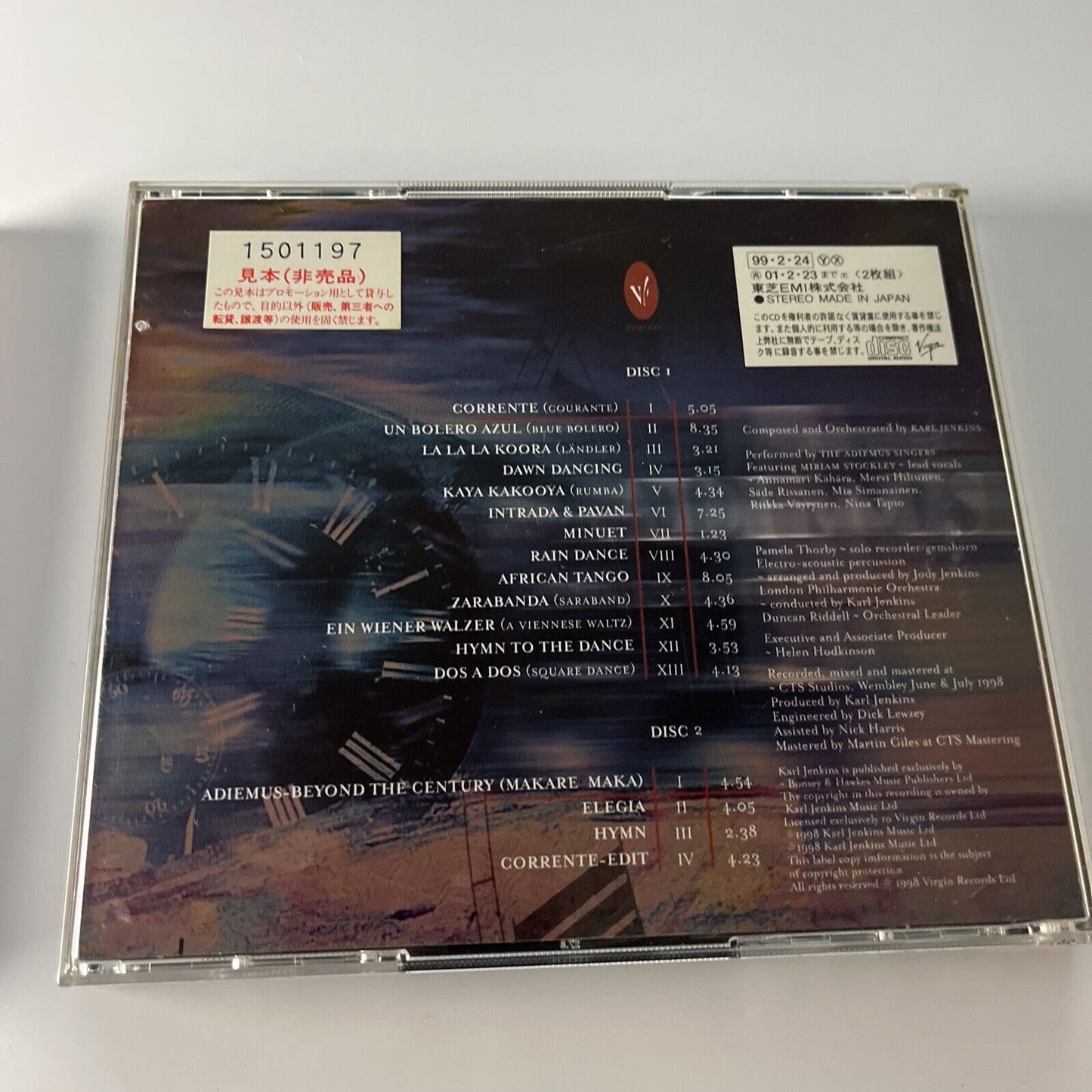 Karl Jenkins - Adiemus III (Dances Of Time Special Edition) CD Obi Japan Promo