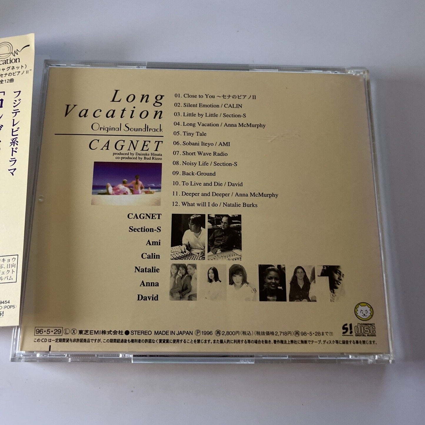 Long Vacation [Original Soundtrack] by Cagnet (CD, 1997) Obi Japan TOCT-9454