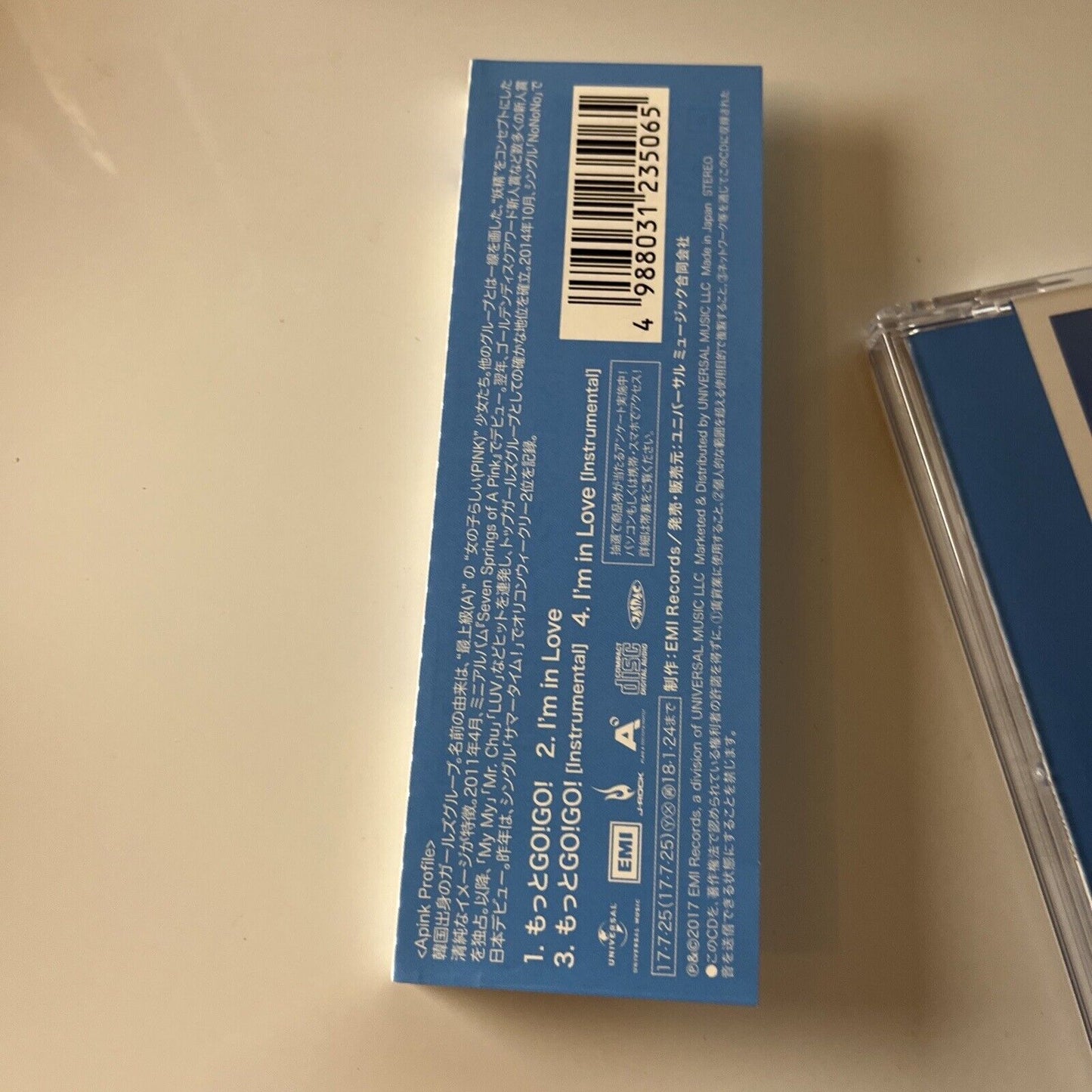 Apink - MOTTO GO!GO! [Limited Edition C NaEun Version] (CD, 2017) Obi Upch-89350