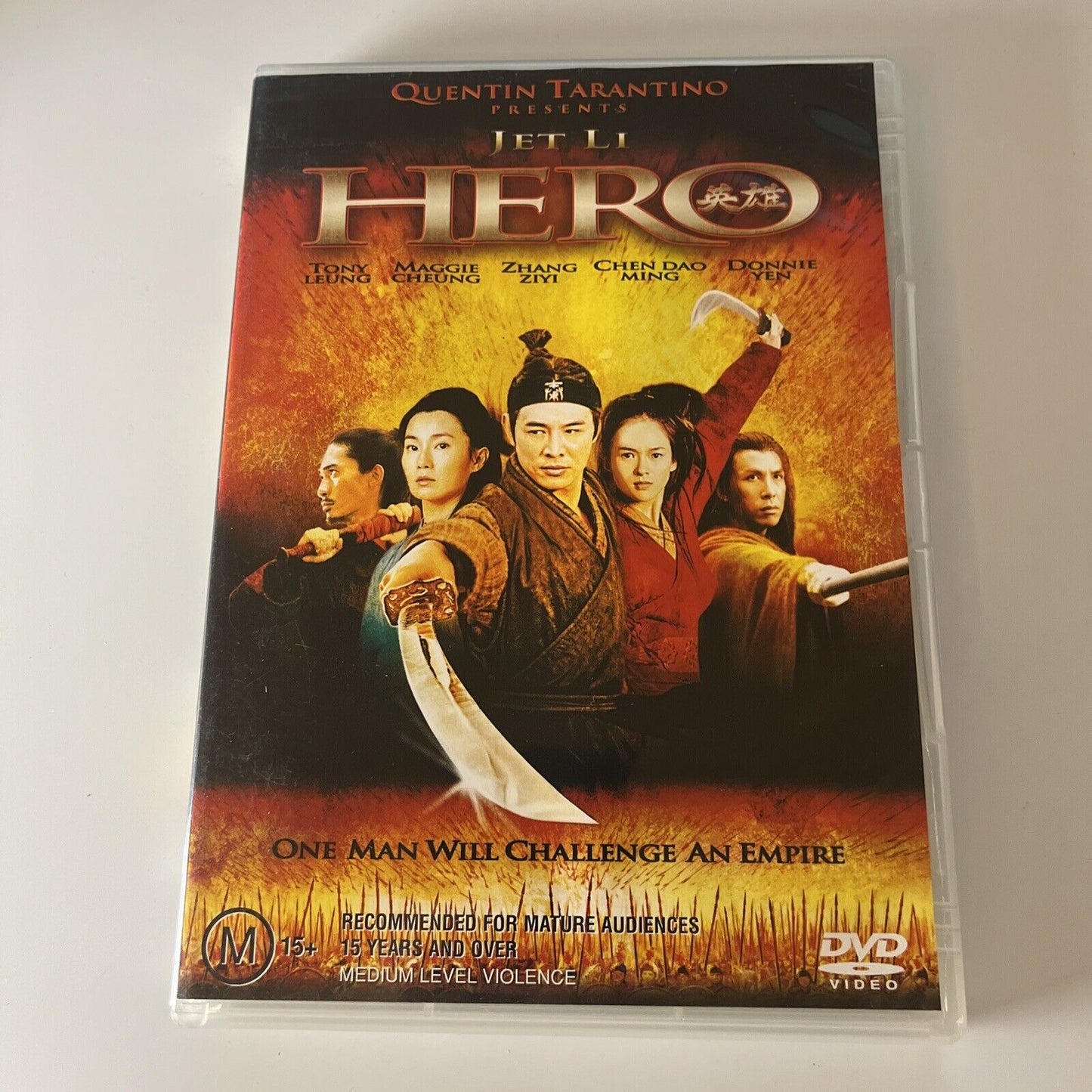 Hero (DVD, 2002) Tony Leung, Jet Li, Maggie Cheung NEW Region 4