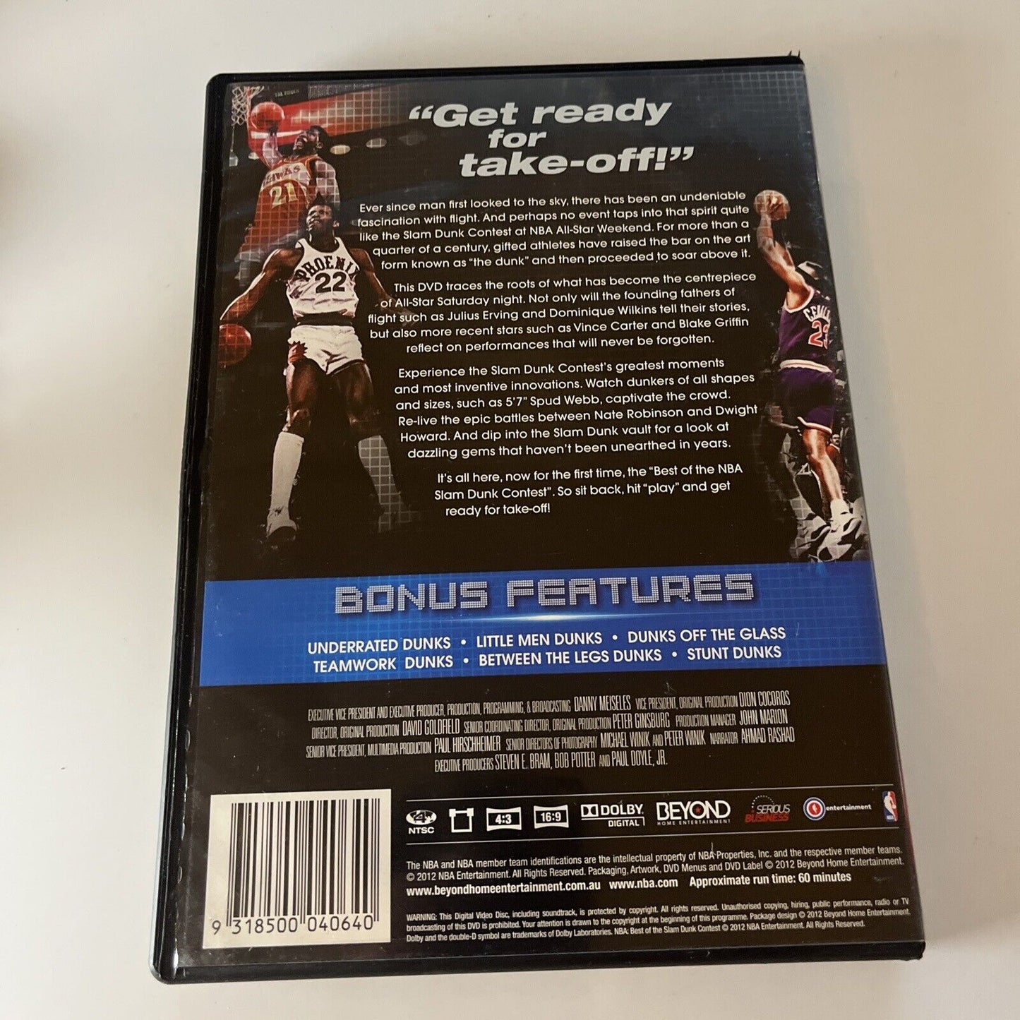 NBA - Best Of The Slam Dunk Contest (DVD, 2010) Vince Carter, Region 4