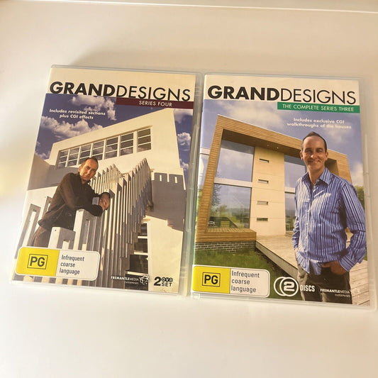 Grand Designs : Series 3  & 4 (DVD, 2003, 4-Disc) Region 4