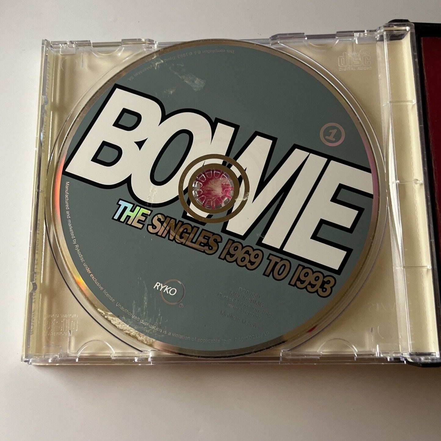 David Bowie - Bowie The Singles 1969 To 1993 (CD, 1993, 2-Disc) Rcd 10218/19