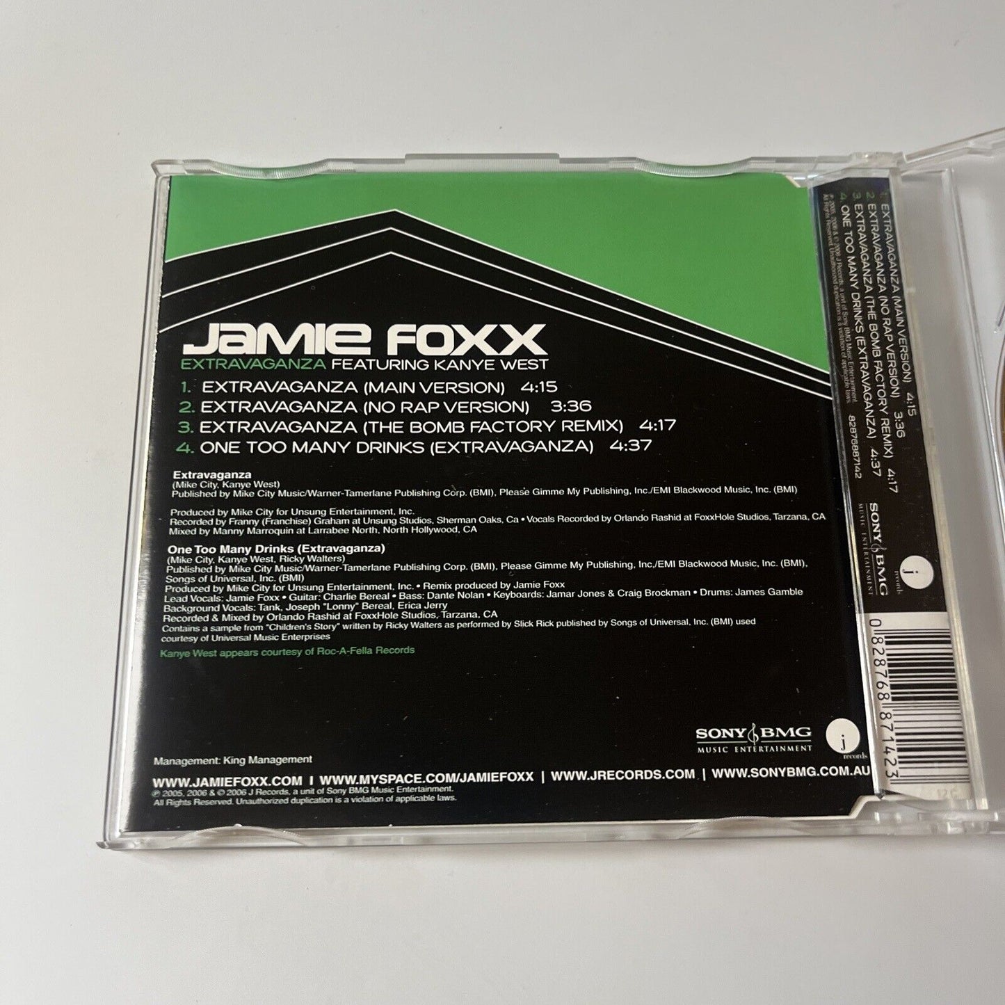 Jamie Foxx – Extravaganza (Feat. Kanye West)  (CD, 2006) single