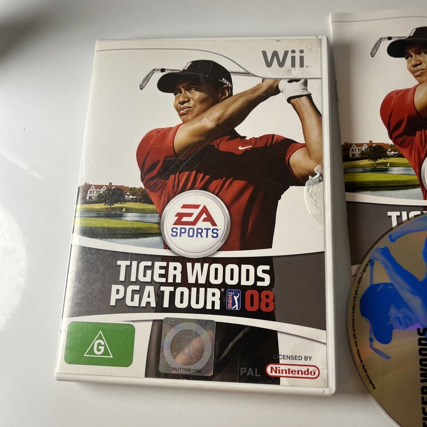 Tiger Woods PGA Tour 08 Nintendo Wii PAL Golf Game Complete With Manual