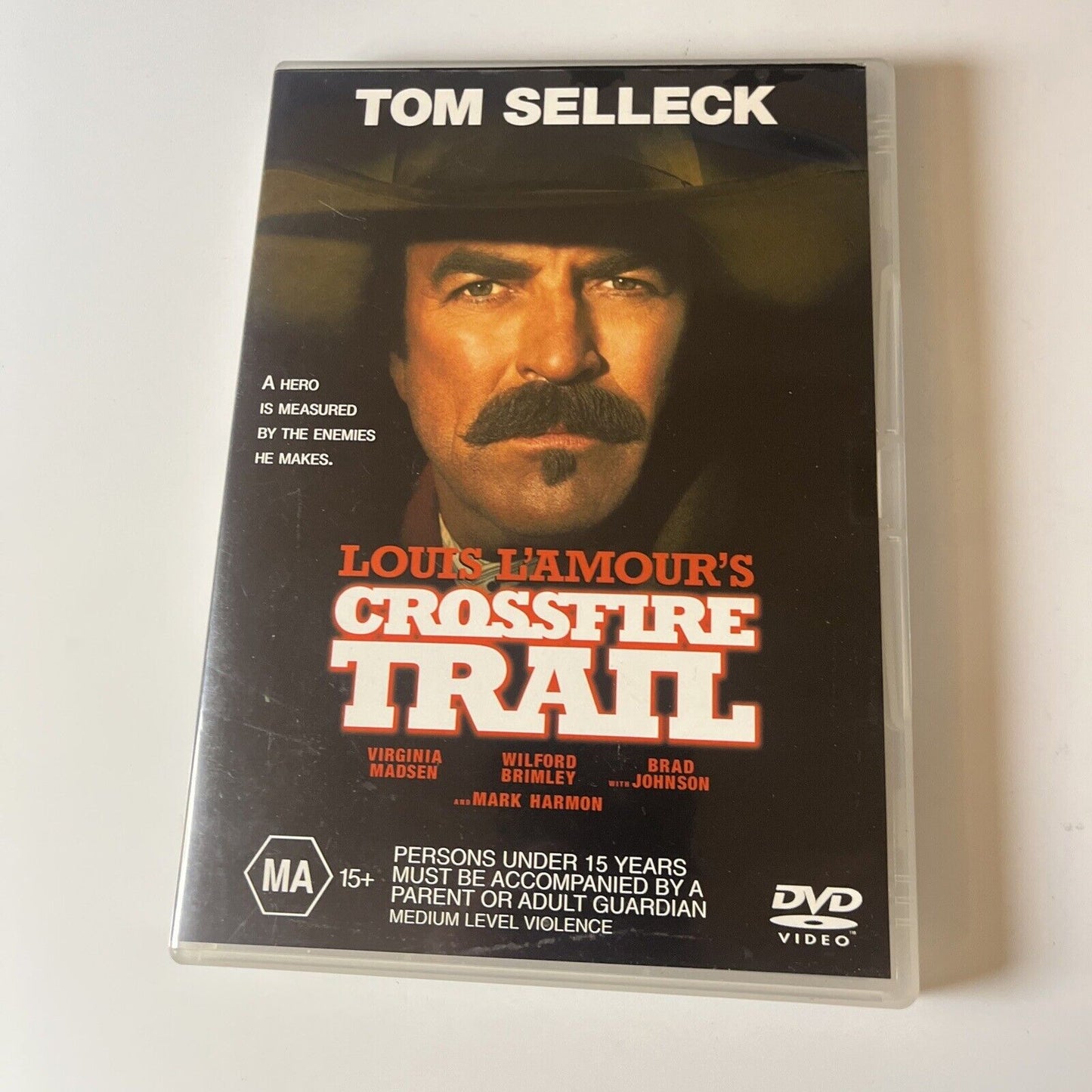 Crossfire Trail (DVD, 2001) Mark Harmon, Tom Selleck, Christian Kane Region 4