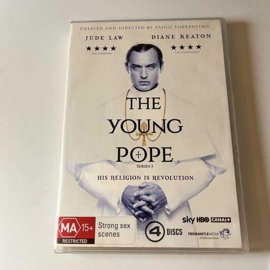 The Young Pope - Series 1 (DVD, 2016, 4-Disc) Jude Law NEW Region 4