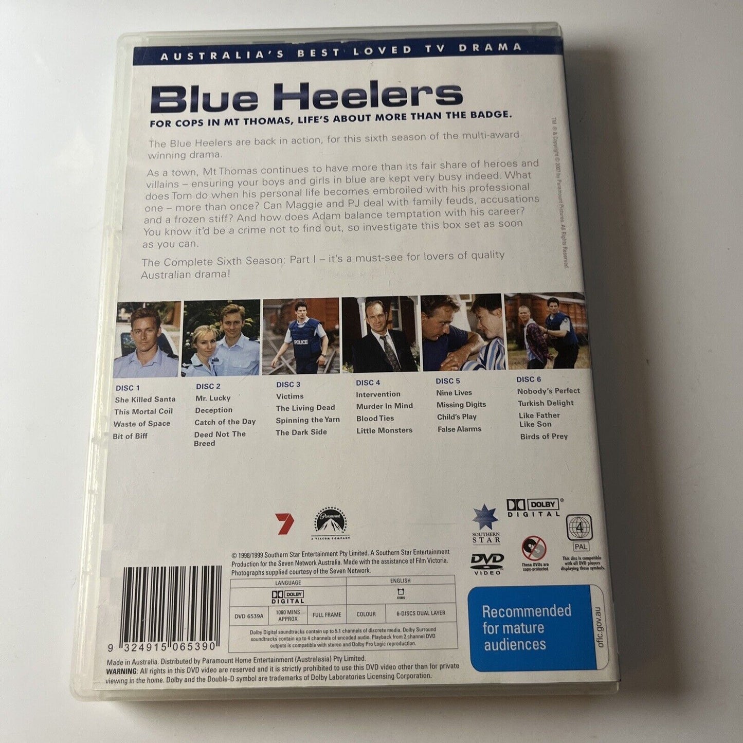 Blue Heelers : Season 6 - Part 1 (DVD, 1999, 6-Disc) Region 4