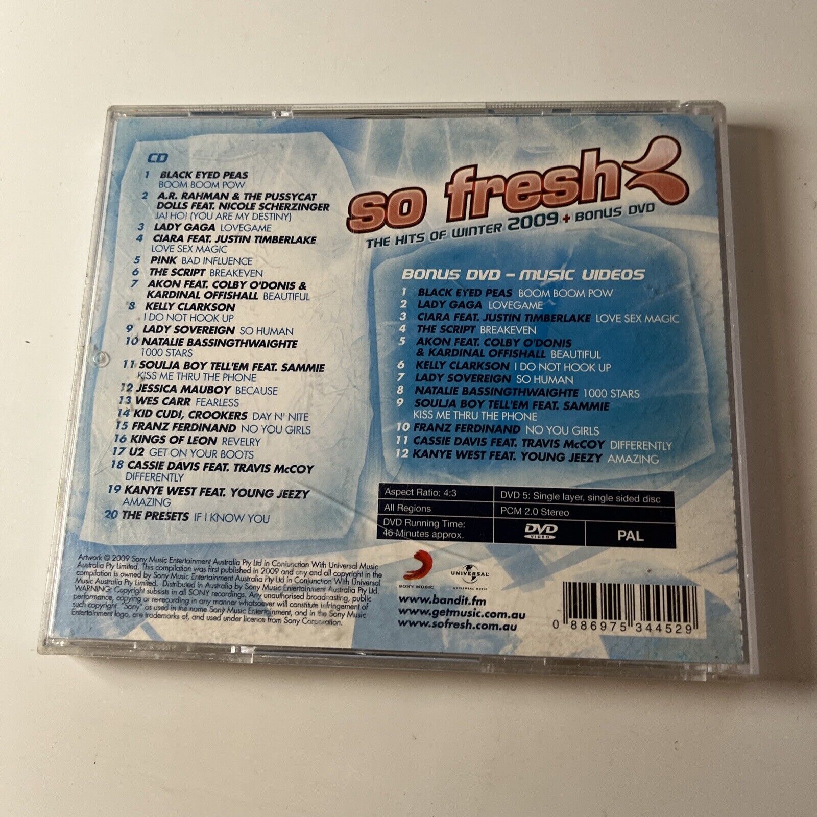 So Fresh: Hits of Winter 2009 by Various Artists (DVD + CD, 2009, 2-Di –  Retro Unit