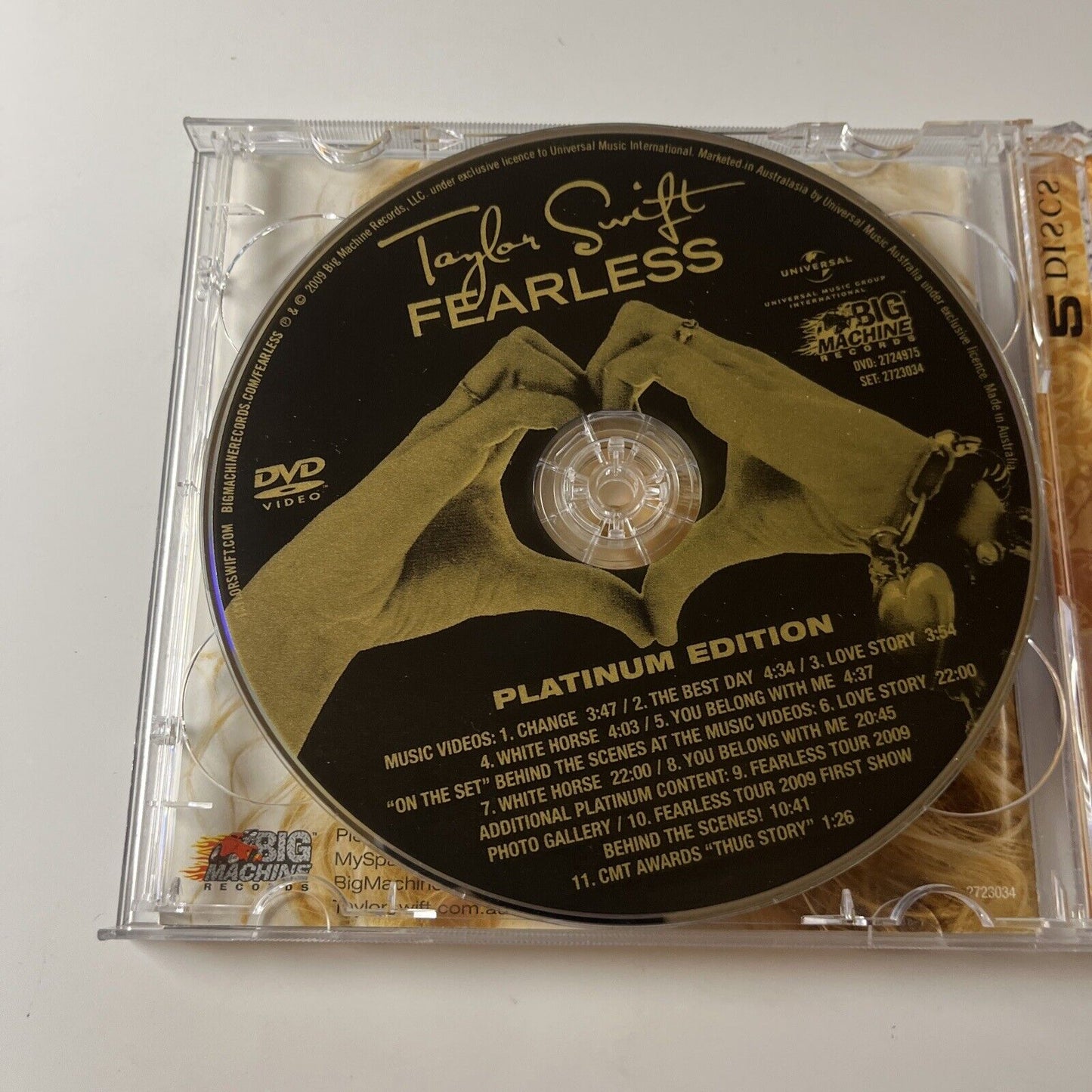 Taylor Swift - Fearless - Platinum Edition (CD & DVD, 2009, 2-Disc)