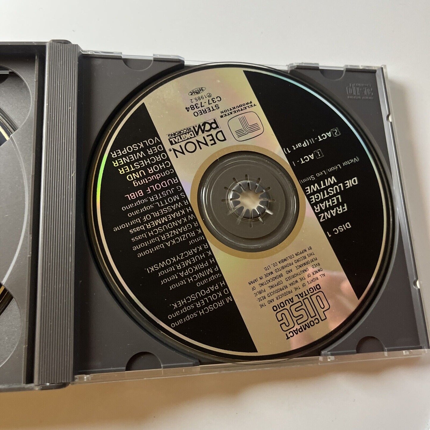 Franz Lehar - Die Lustige Witwe (CD, 1985, 2-Disc) 70c37-7384-85