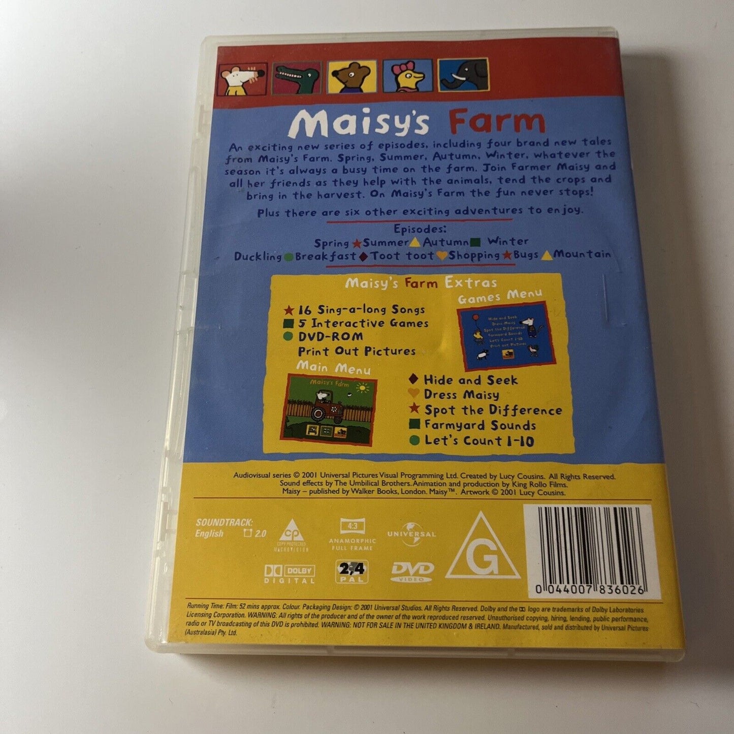 Maisy Farm (DVD, 2000) Region 4