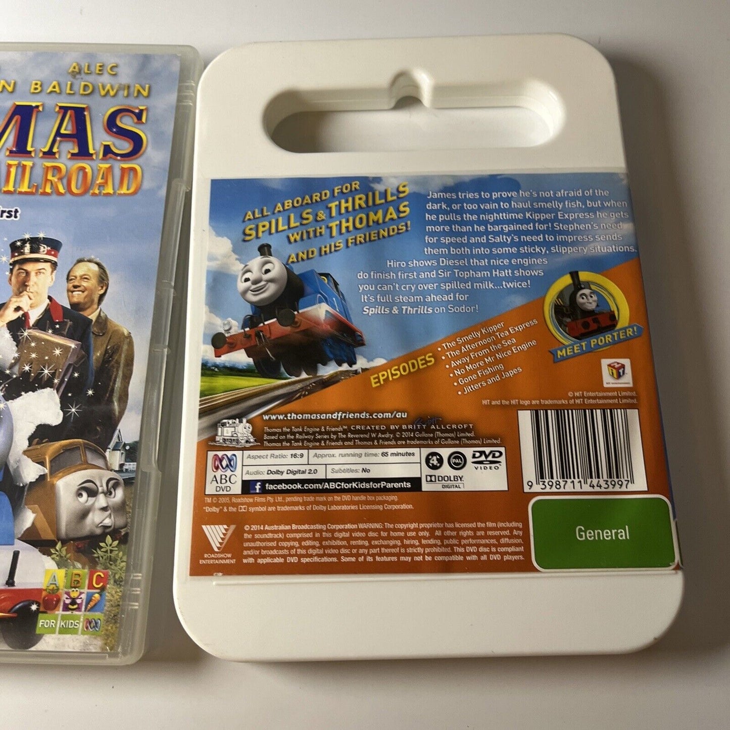 Thomas & Friends - The Magic Railroad & Spills & Thrills (DVD, 2000) Region 4