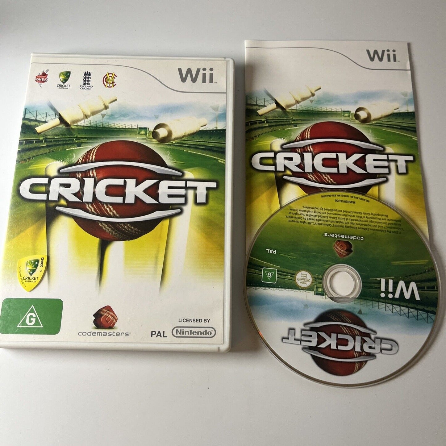 Cricket Nintendo Wii Manual PAL