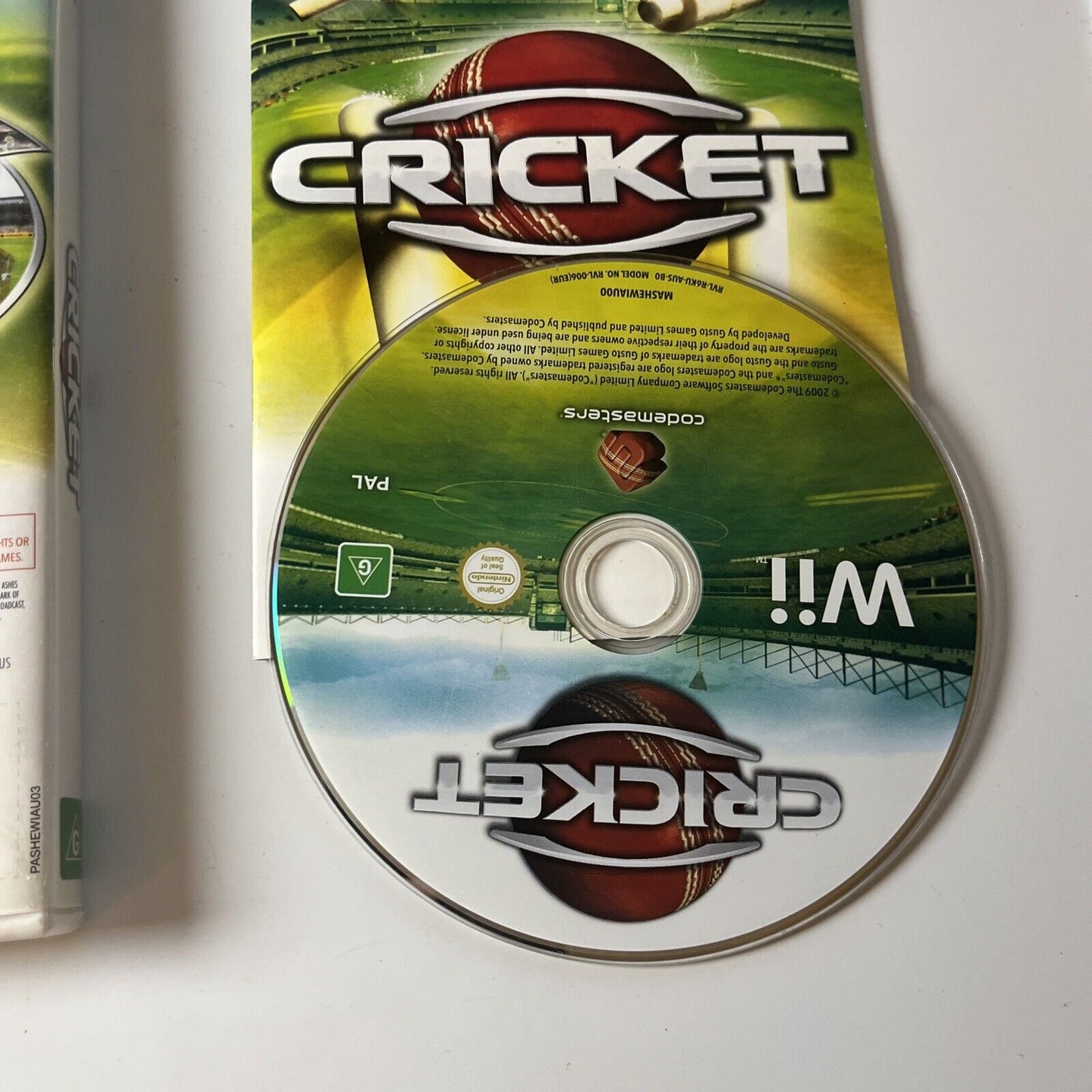 Cricket Nintendo Wii Manual PAL