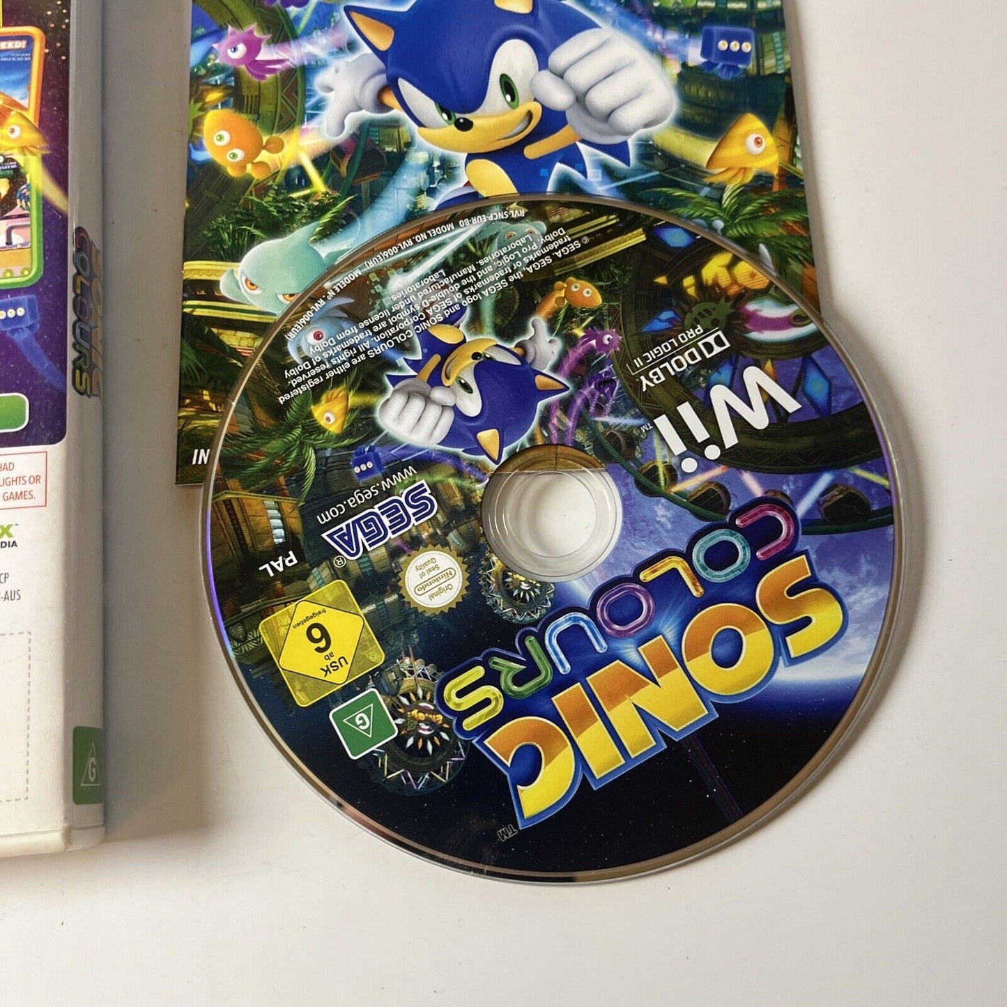 Sonic Colours (Nintendo Wii, 2010) - Manual Included PAL