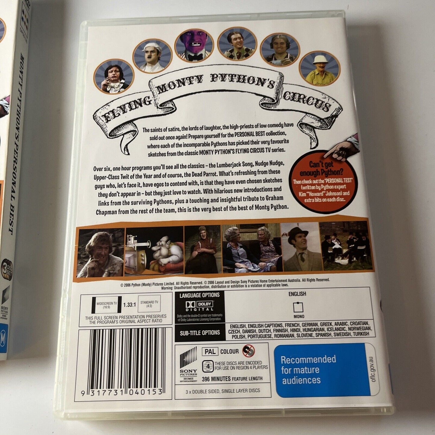 Monty Python's Flying Circus - The Personal Best Collection (DVD 3-Disc) Region4