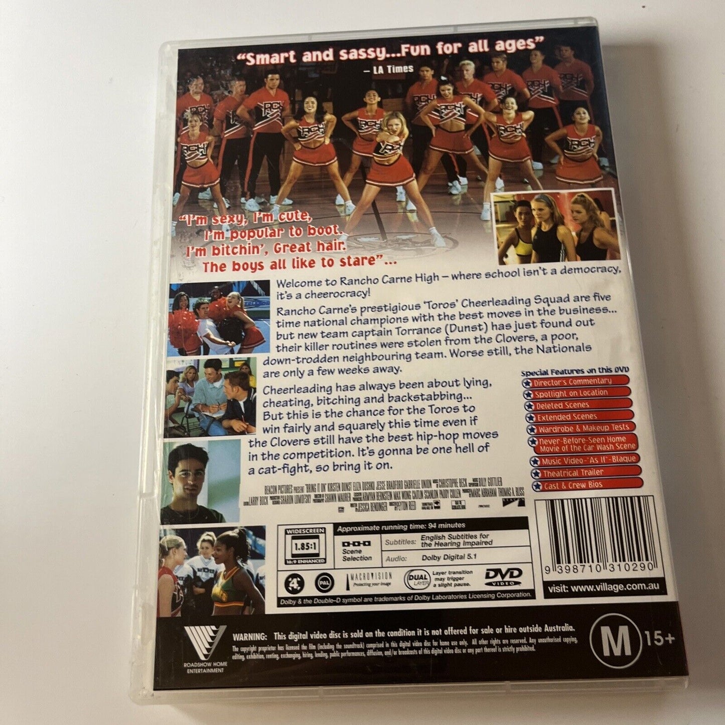 Bring It On (DVD, 2000) Brandi Williams, Kirsten Dunst Region 4