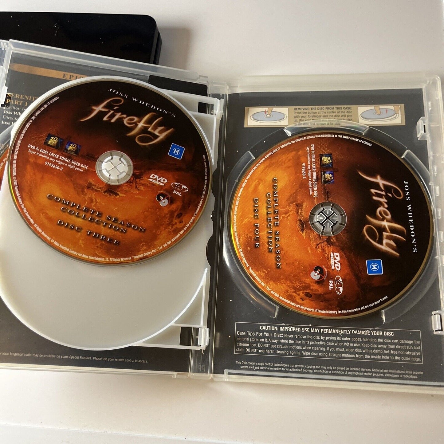 Firefly - Complete Season Collection Steelbook (DVD, 2002, 4-Disc) Region 4