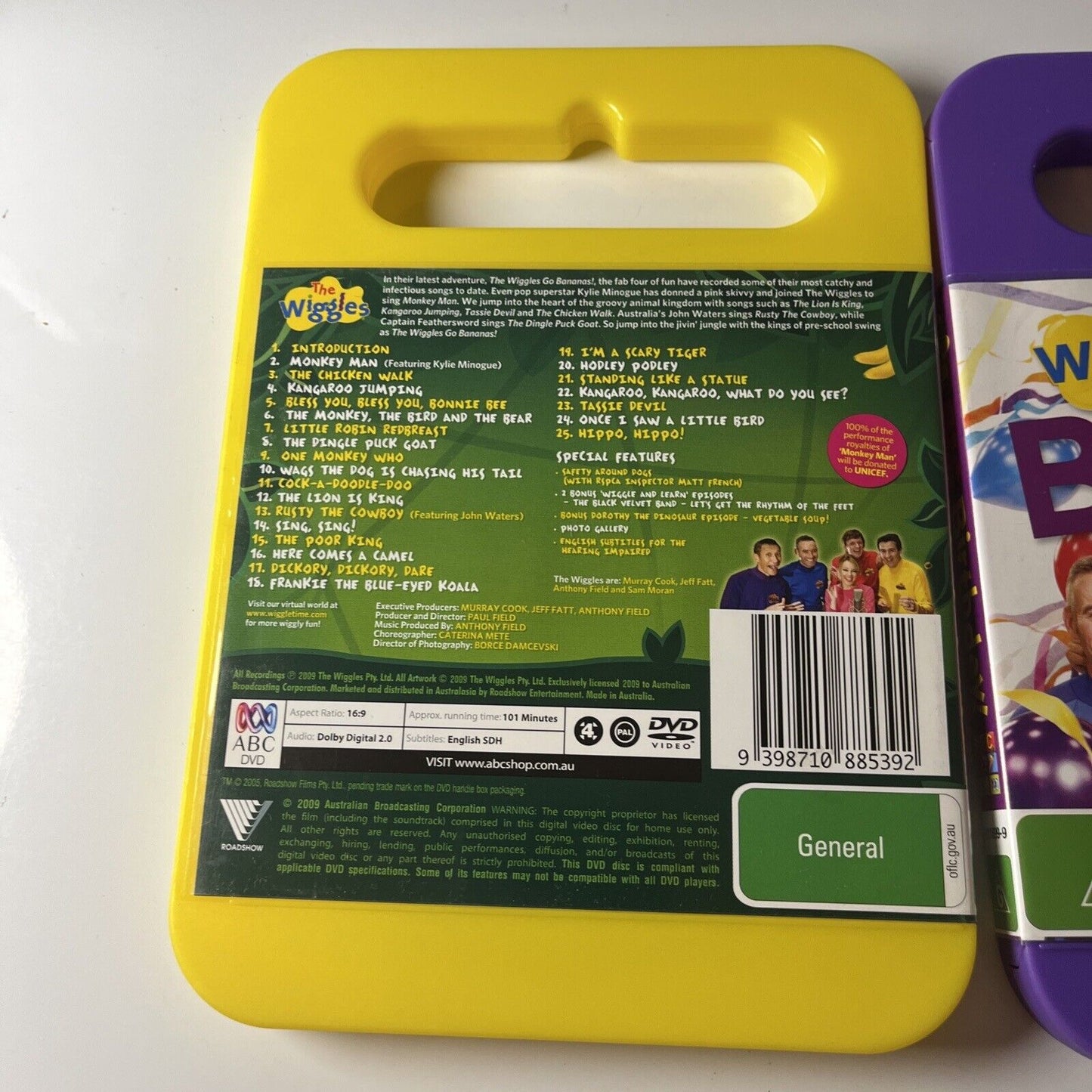 The Wiggles - Go Bananas! / Big Birthday! (DVD, 2-Disc) Kylie Minogue Region 4