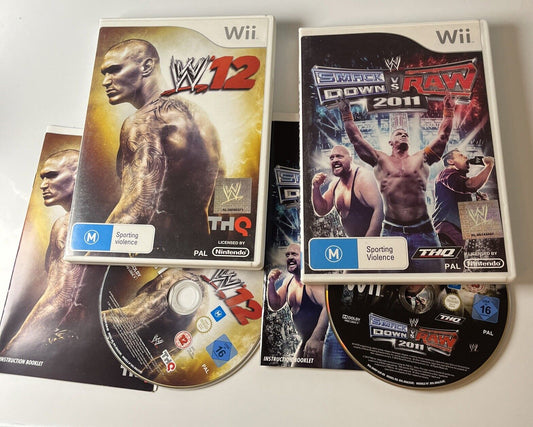 WWE Smack down VS RAW 2011 / WWE 12 Nintendo Wii Manual PAL