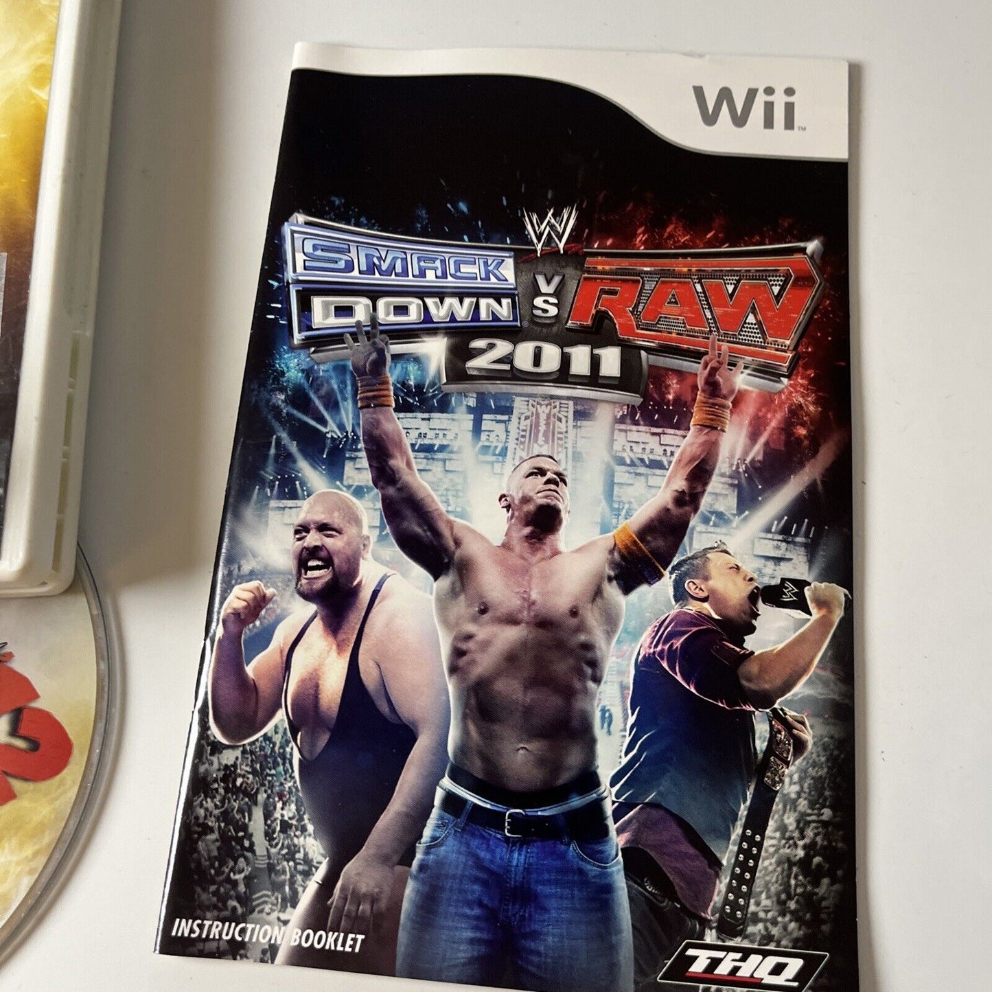 WWE Smack down VS RAW 2011 / WWE 12 Nintendo Wii Manual PAL