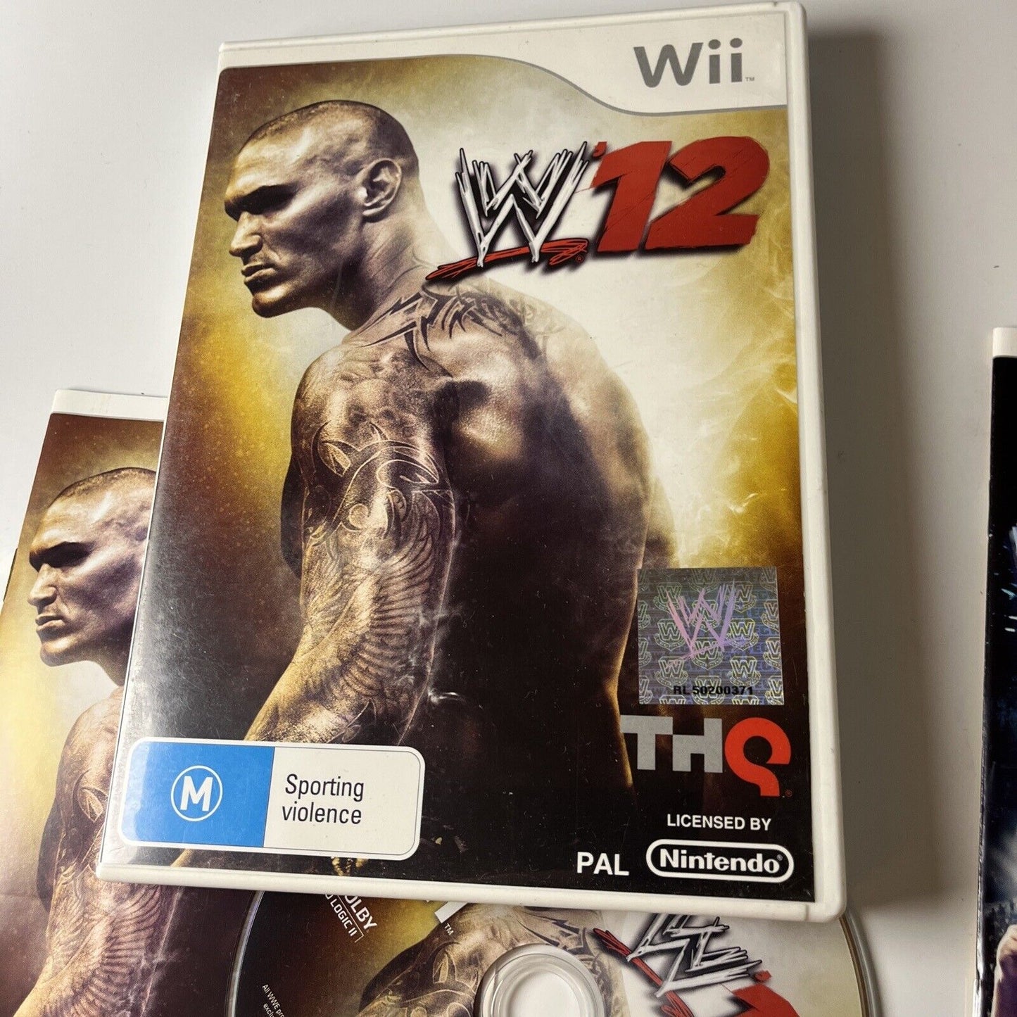 WWE Smack down VS RAW 2011 / WWE 12 Nintendo Wii Manual PAL