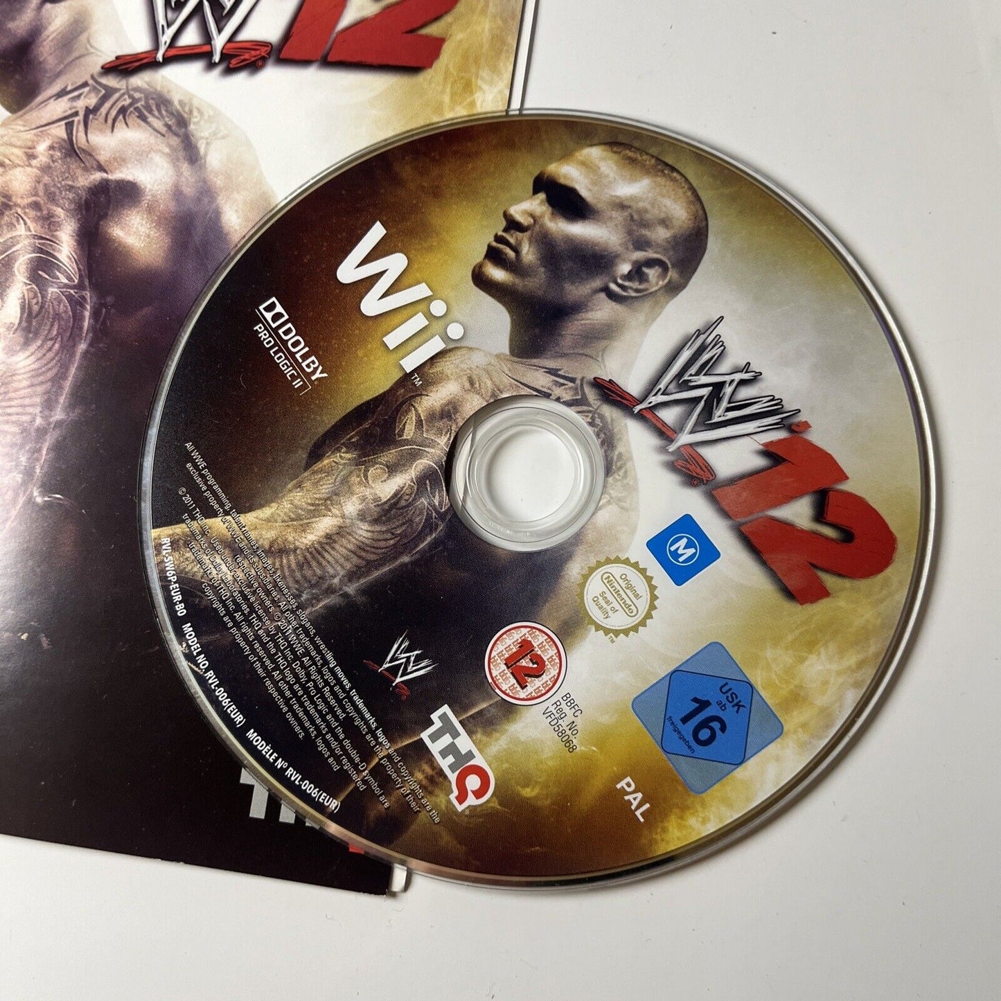 WWE Smack down VS RAW 2011 / WWE 12 Nintendo Wii Manual PAL