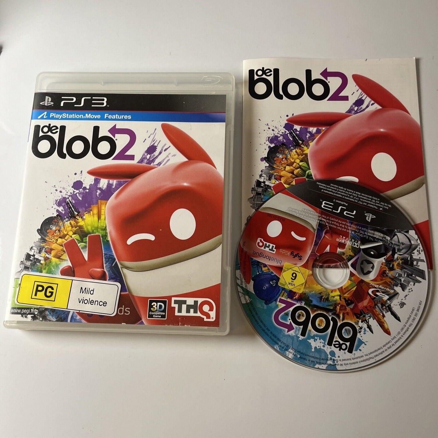 De Blob 2 (Sony PlayStation 3 2011) With Manual