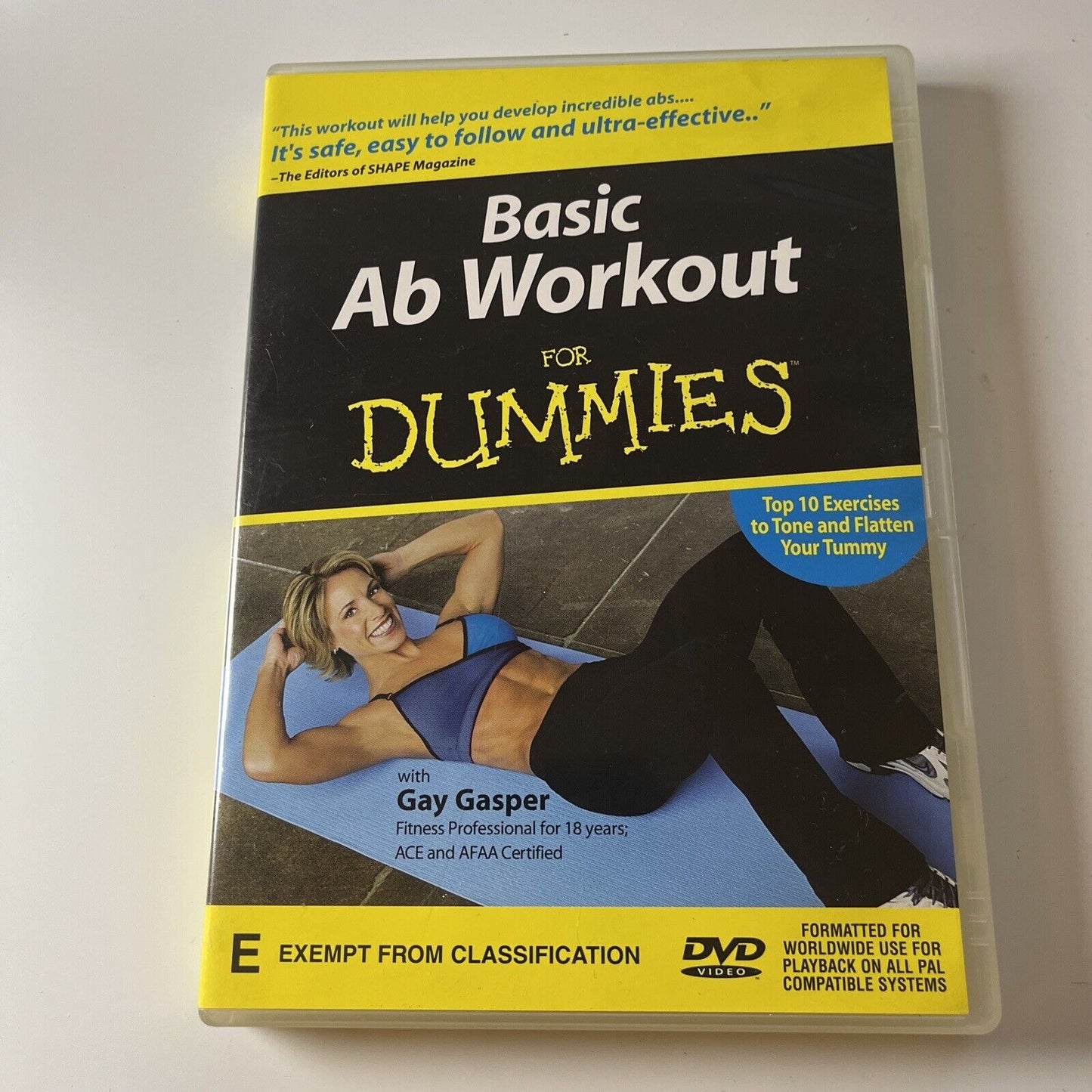 Basic Ab Workout For Dummies (DVD, 2002) NEW All Regions